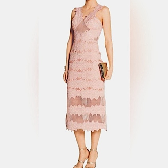 Jonathon Simkhai Burnout Brocade Midi Dress. Size 4. - Picture 1 of 7